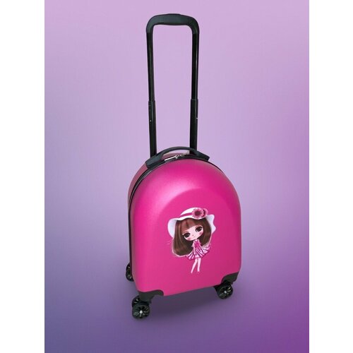 фото Чемодан , ручная кладь, 32х46х22 см, 1.42 кг, розовый abs