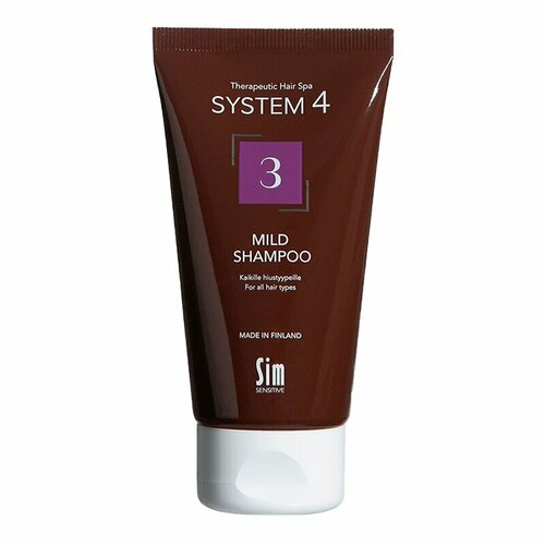 терапевтический шампунь 3 для ежедневного применения system 4 3 mild shampoo 75 мл System 4 Шампунь терапевтический №3 75 мл