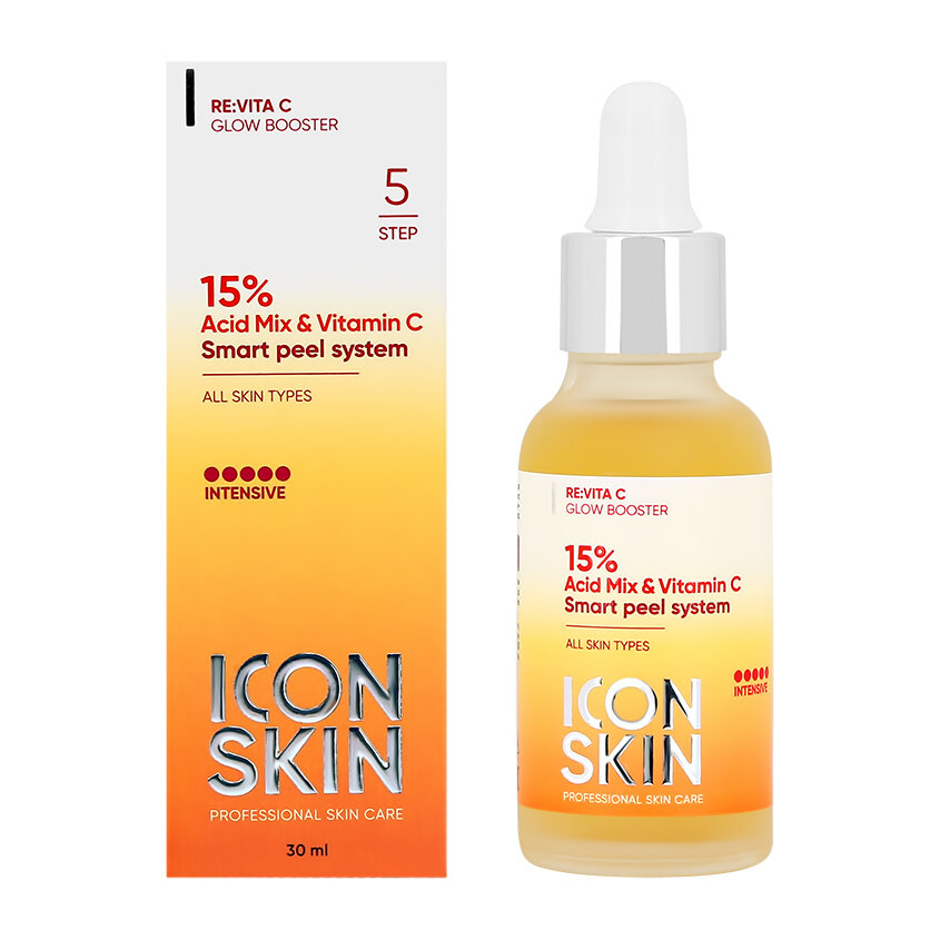 Icon Skin Пилинг с витамином С с 15% комплексом кислот для всех типов кожи лица, 30 мл (Icon Skin, ) - фото №13
