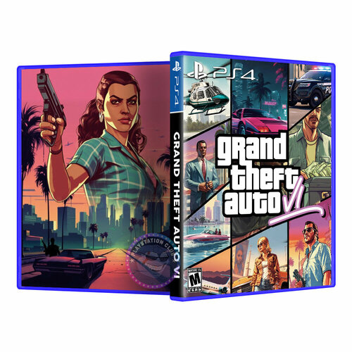 Эксклюзивная обложка PS4 для GTA 6 Grand Theft Auto №1