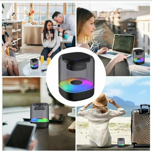 Беспроводная портативная колонка с RGB подсветкой Акустическая система Bluetooth 99900₽