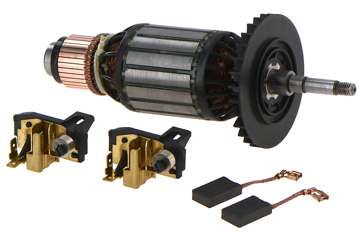 фото Ротор (Якорь) (L-210 мм, D-54.5 мм, резьба М8 (шаг 1.25 мм)) для болгарки (УШМ) DeWalt D28492 TYPE 1