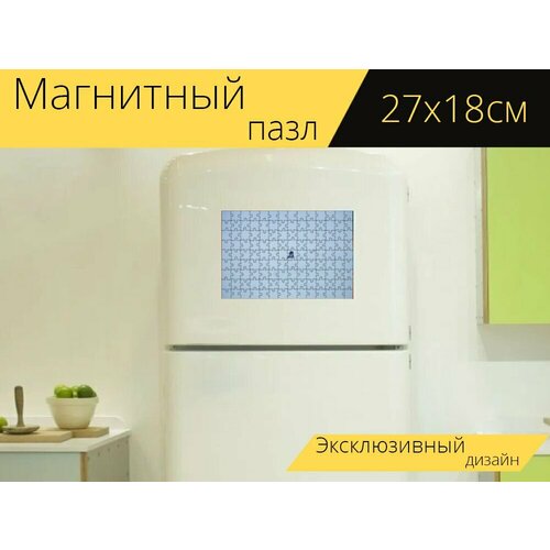 Магнитный пазл Зима, зимние виды спорта, виды спорта на холодильник 27 x 18 см. магнитный пазл мельбурн австралия виды спорта на холодильник 27 x 18 см