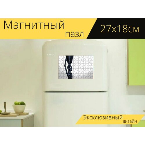 Магнитный пазл Статуэтка, женщина, африканец на холодильник 27 x 18 см. магнитный пазл женщина африканец приготовление еды на холодильник 27 x 18 см