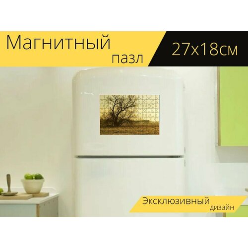 Магнитный пазл Утреннее настроение, дерево, ауэ на холодильник 27 x 18 см. магнитный пазл панорама альпы утреннее настроение на холодильник 27 x 18 см