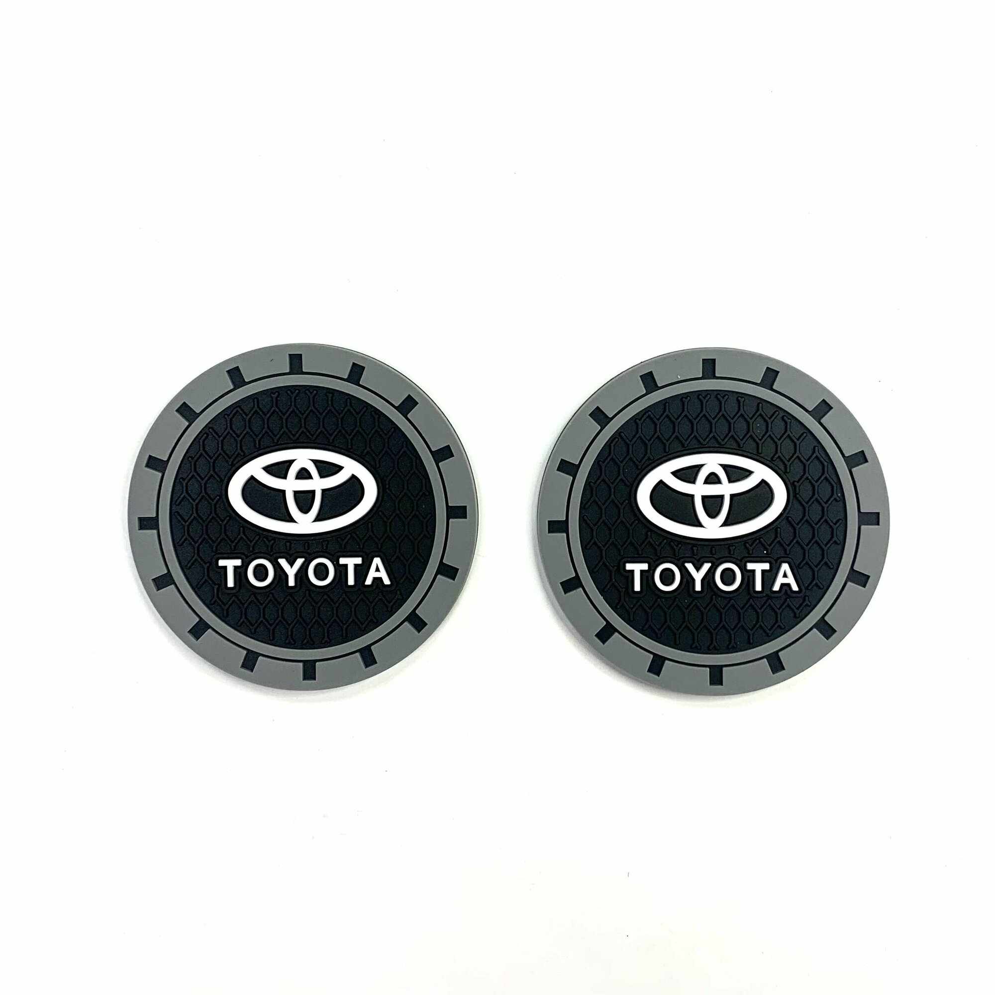 Коврики в подстаканники с логотипом автомобиля Toyota/Коврики в авто