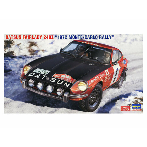 Hasegawa Автомобиль Datsun Fairlady 240Z 1972 Rally Monte-Carlo (1:24) Модель для сборки beemax сборная модель peugeot 306 maxi evo2 98 monte carlo rally class winner 1 24