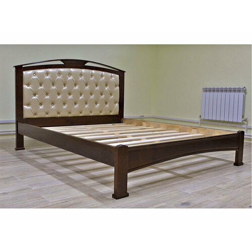 Деревянная кровать Омега дуга, 90х200 см (габариты 100х210 см).