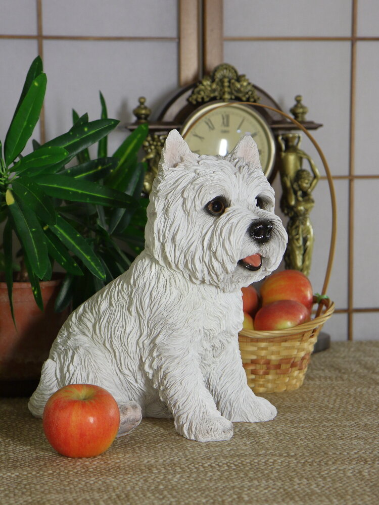 фото Статуэтка собаки породы ВестХайлэнд