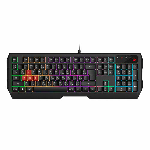 Клавиатура A4Tech Bloody B130N черный USB Multimedia for gamer LED B130N 308100₽