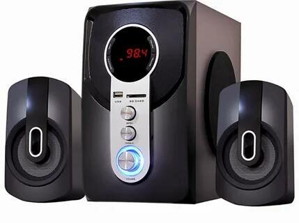 Акустика Ginzzu "GM-405" Bluetooth 20 Вт 2RCA USB FM-тюнер пульт ДУ
