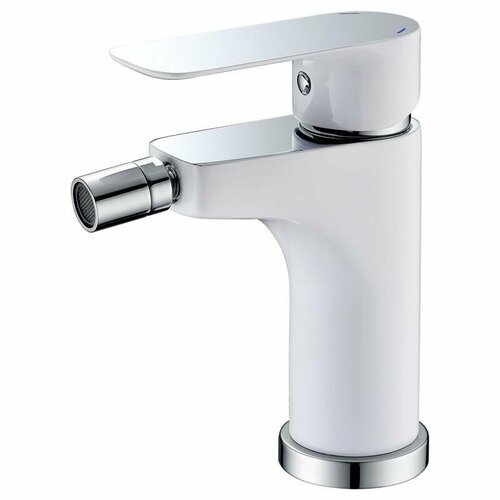 Смеситель для биде Triton, модель 19506, рычажный, белый