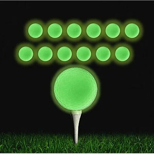 Светящиеся в темноте мячи для гольфа Перезаряжаемые светящиеся мячи для гольфа, веселее ночью и сделайте каждый выстрел на счету 12 шт.