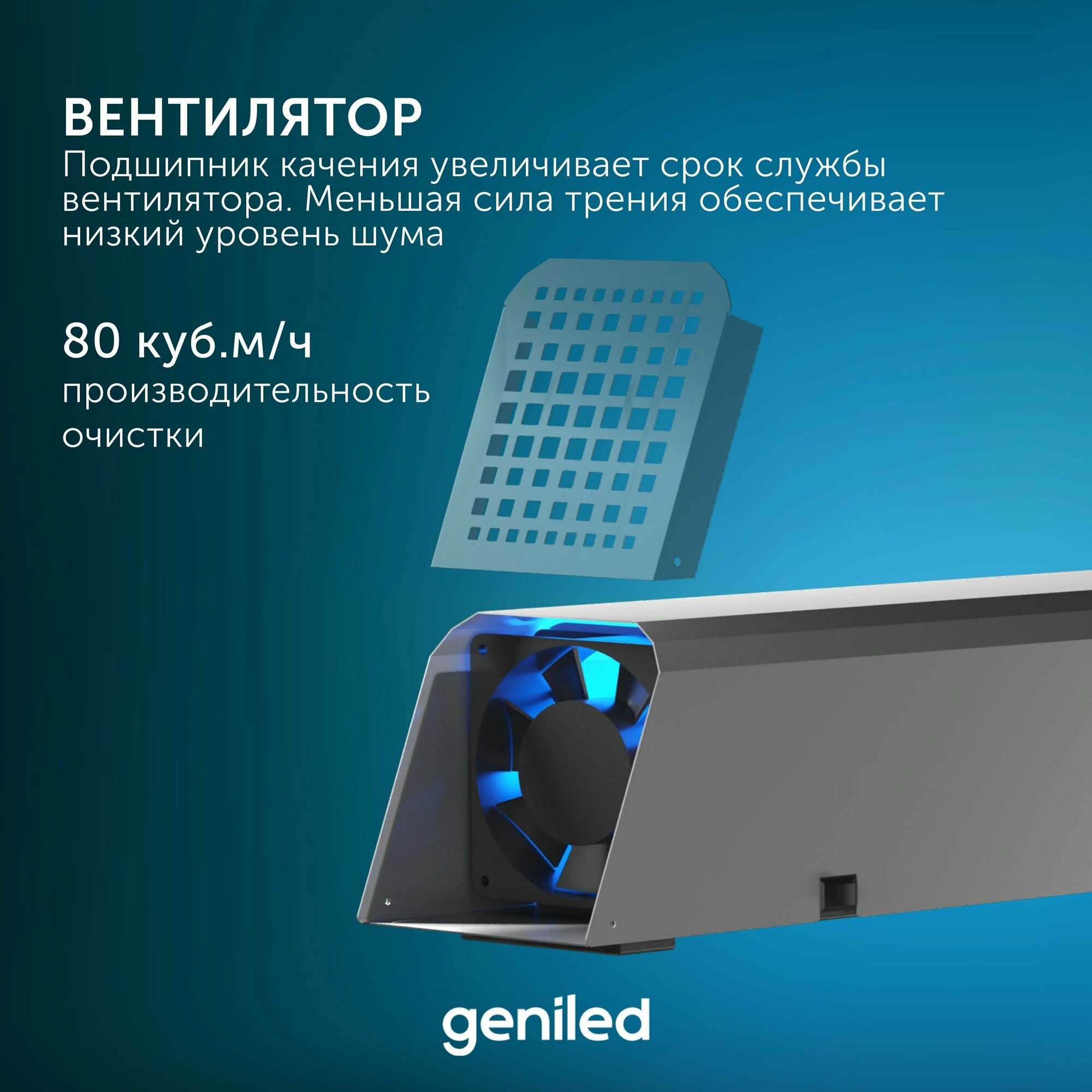 Рециркулятор бактерицидный для дома Protego 60Вт (безопасно для людей и животных) F80 — фото 1