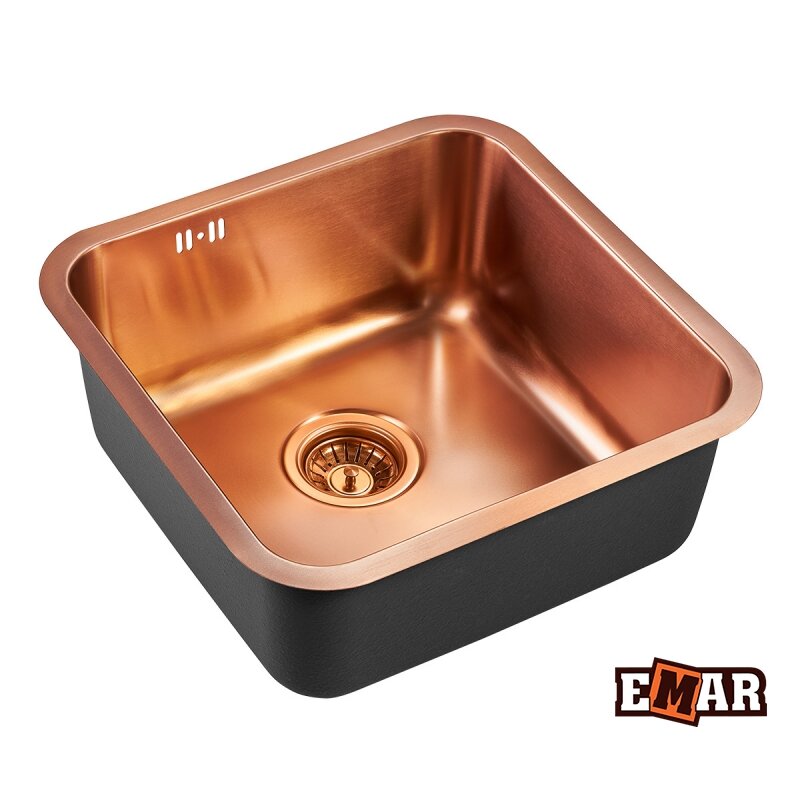 Мойка кухонная Emar PVD A EMB-127A PVD Nano Coppery - фото №11