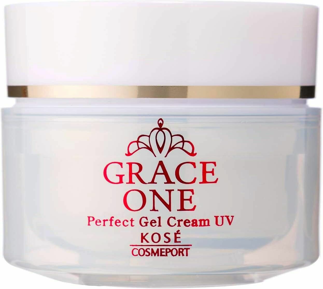 Питательный крем для возрастной кожи KOSE Cosmeport Grace One Perfect Gel Cream UV SPF50 c защитой от солнца, 100 гр