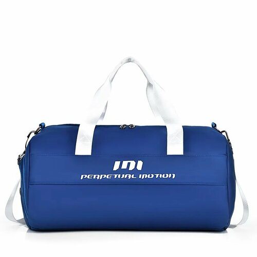 Сумка спортивная , 25х22х48 см, ручная кладь, синий сумка спортивная jiakaile ручная кладь синий