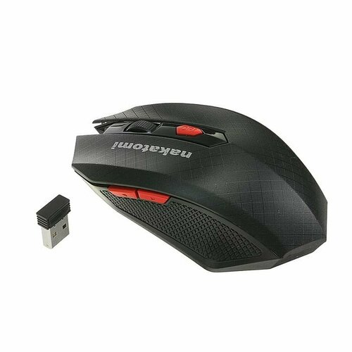 Мышь Nakatomi MRON-08U Navigator беспроводная оптическая 1600 dpi 2xAAA USB чёрная комплект из 3 шт 242900₽