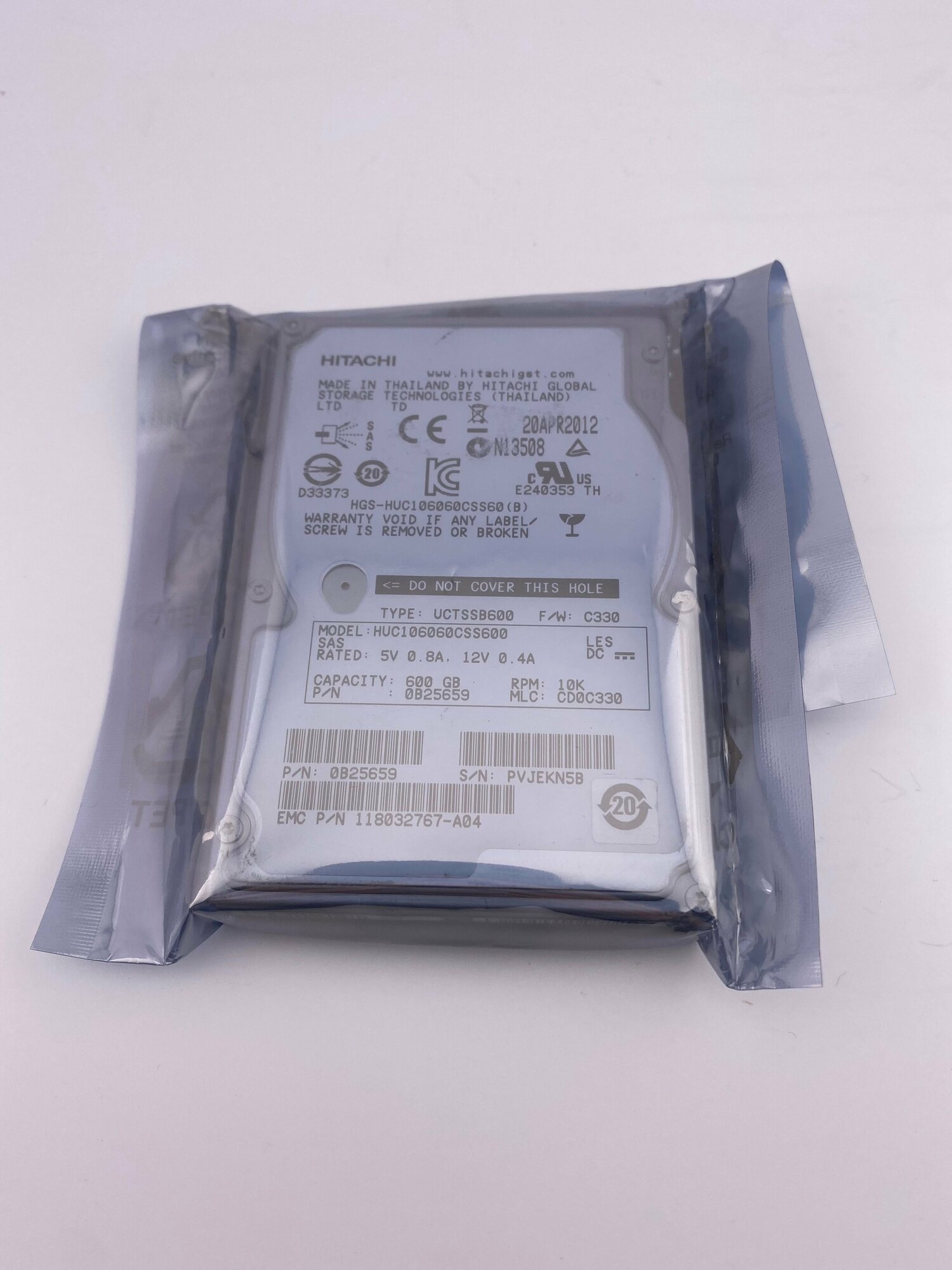 Жесткий диск Hitachi HGST SAS 600GB 2.5" S25 SATA 6Gb/s 10000rpm 64Mb HUC106060CSS600, OB25659