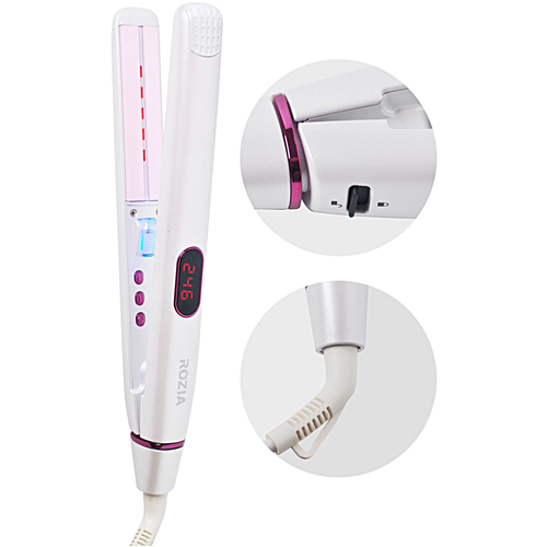 Профессиональная плойка для волос Розия Выпрямитель для волос Утюжок Щипцы Розия Уход за волосами Белый 429000₽