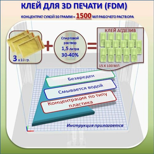 Клей для 3D печати (30 грамм)