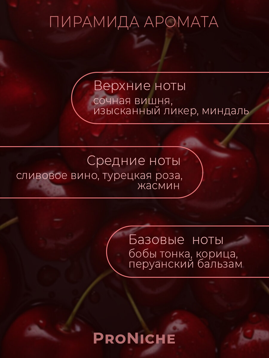 ProNiche RICH CHERRY духи группы экстра, ПроНиш Рич Черри, духи женские, парфюм женский вишня