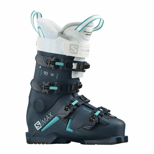 горнолыжные ботинки salomon s pro hv 80 w black scuba blue 20 21 Горнолыжные ботинки Salomon S/Max 90 W Blue/Scuba Blue 19/20