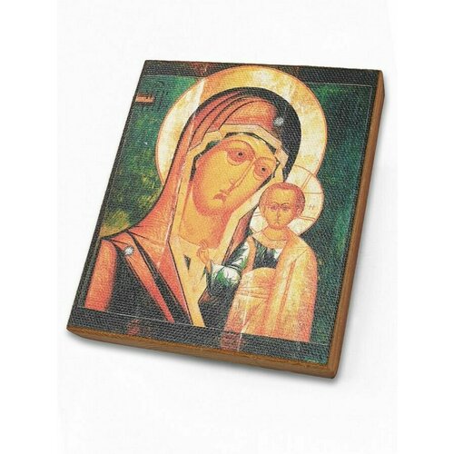 Казанская Икона Божией Матери, под старину, 10х11 см икона божией матери под старину казанская 10х7 см