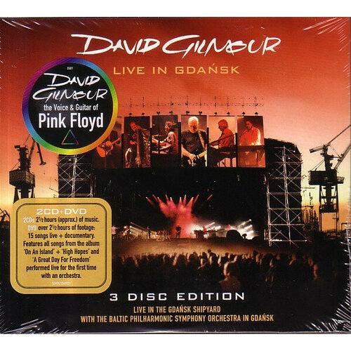 Gilmour David CD Gilmour David Live In Gdansk gilmour david виниловая пластинка gilmour david live in stockholm 1984
