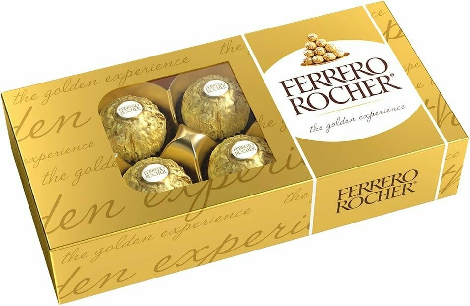 Конфеты Ferrero Rocher хрустящие из молочного шоколада 75г