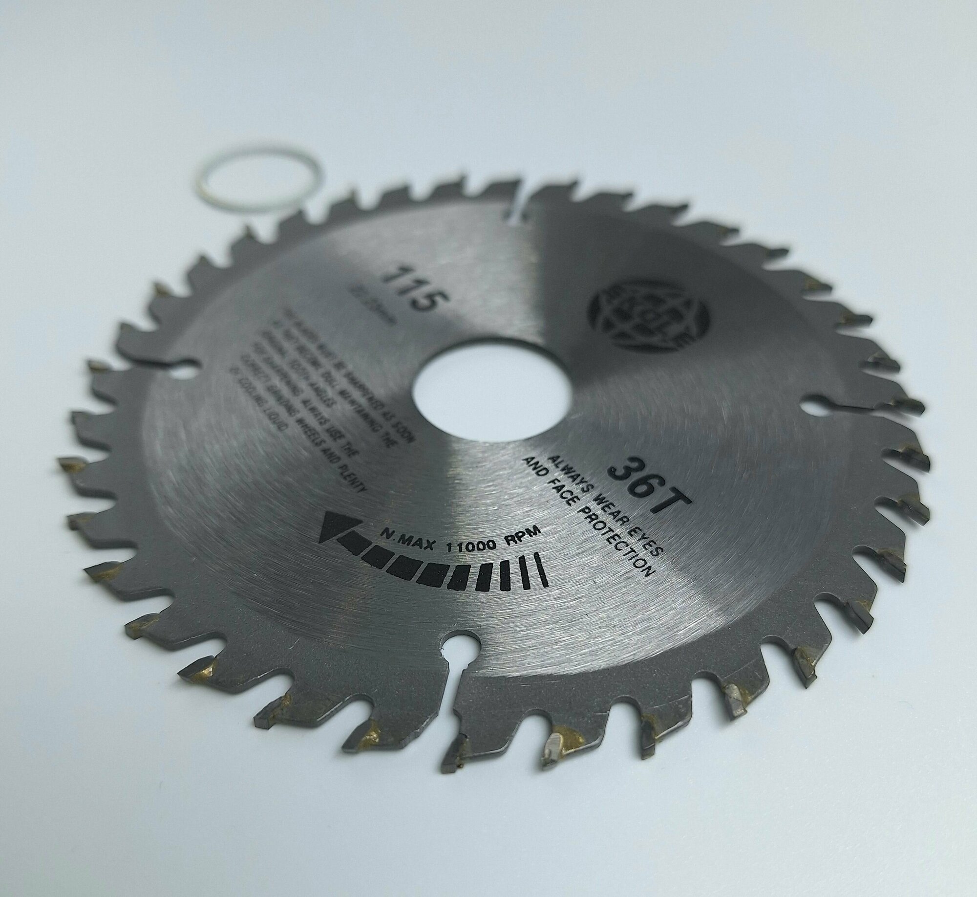 фото Диск пильный, круг отрезной для болгарки, 115мм, 36 зубьев
