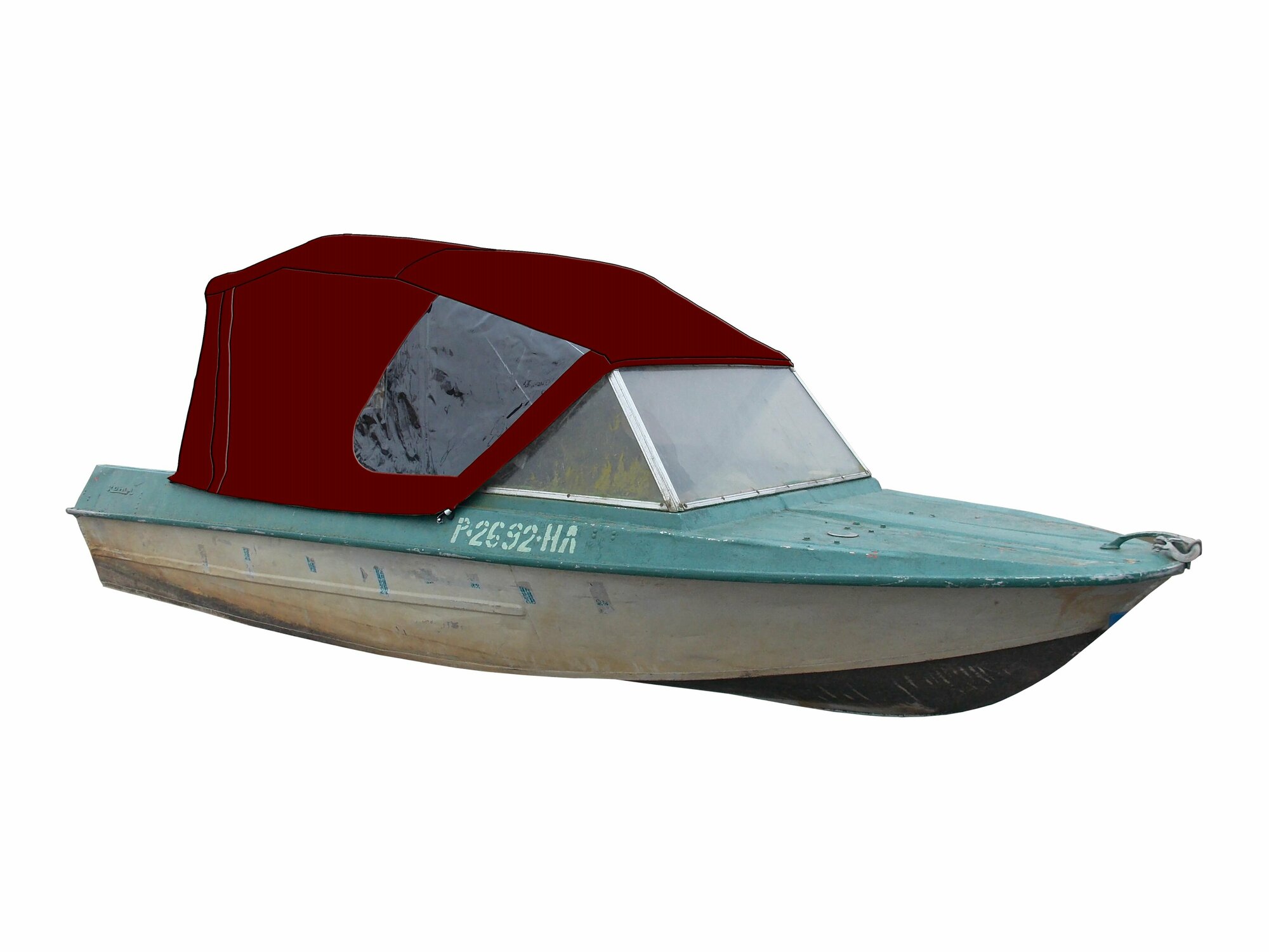 фото Крым. Тент с дугами с креплениями на штатное стекло