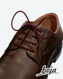 Шнурки для обуви BOJA (ЭКО), для туфель бордовые; круглые; тонкие 2 мм; 70 см, НЕ эластичные; НЕ резиновые; НЕ силиконовые; без фиксаторов