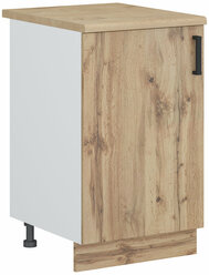 Кухонный модуль №12 со столешницей шкаф нижний напольный ЛДСП 50х60х84.5см белый дуб вотан