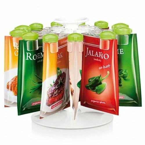 Органайзер для специй. Крутящаяся подставка для специй, набор держателей для хранения специй и приправ на вращающейся подставке