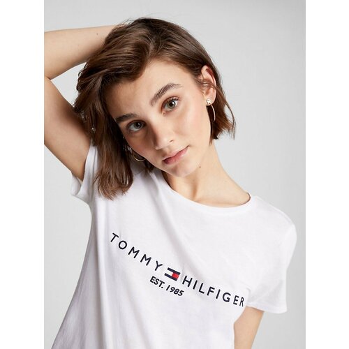 фото Футболка tommy hilfiger, хлопок, размер m, белый