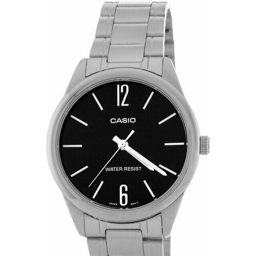 Наручные часы CASIO Collection Men MTP-V005D-1B, черный, серебряный