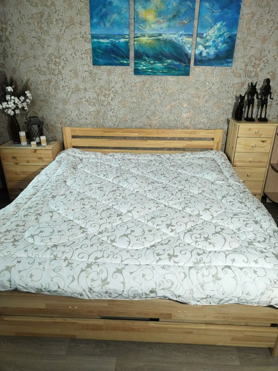 Одеяло "Асика" евро, 200x220 см, зимнее, наполнитель эвкалиптовый - фотография № 4