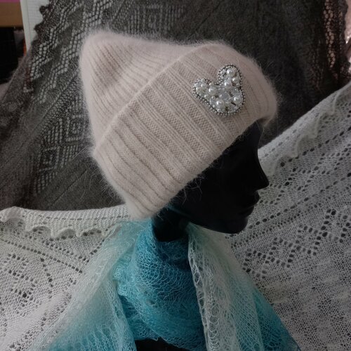 фото Шапка орчанка, размер 54/58, розовый