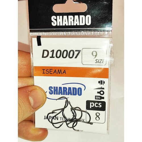 фото Крючки рыболовные 8шт sharado iseama №9 jiacheng
