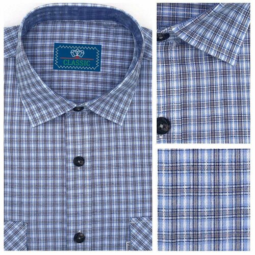 фото Рубашка , размер m, голубой steel man