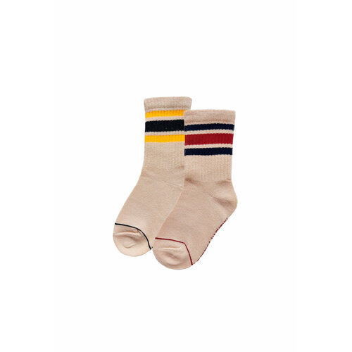 Носки МиниЛуна 2 пары, размер 18/20, синий, желтый носки 2 пары размер 18 20 розовый желтый
