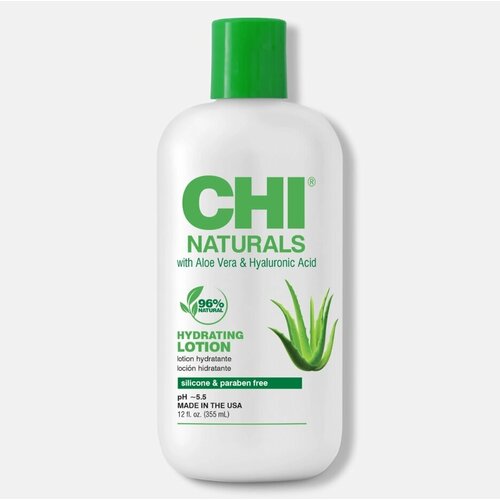 Лосьон для тела увлажняющий CHI NATURALS с алоэ вера и гиалуроновой кислотой, 355мл, новинка в Megalopolis лосьон для тела с алоэ jeju fresh aloe soothing lotion 90% 250мл