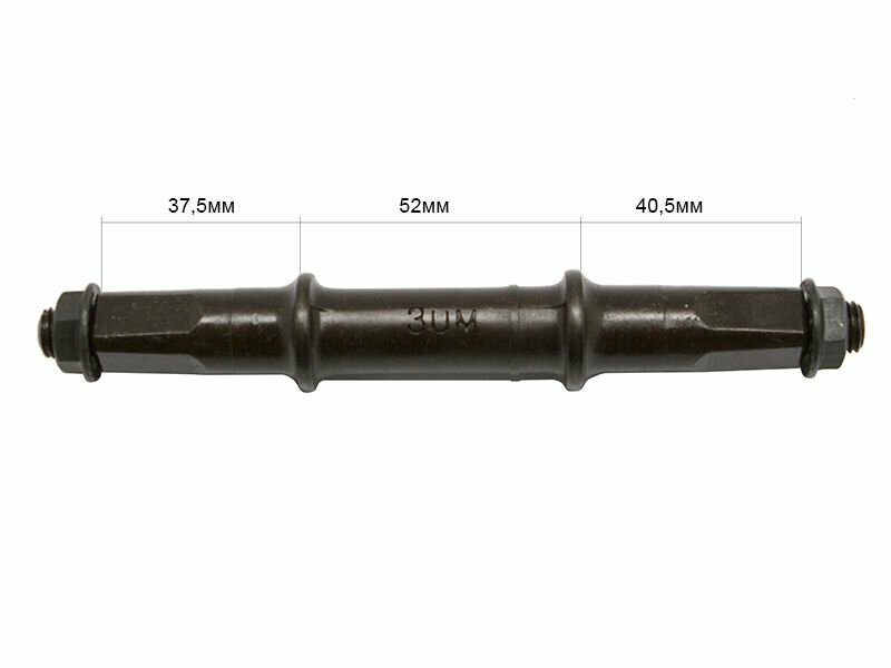 Ось каретки First 3UM 37,5-52-40,5: 68/130mm, под квадра, с гайками