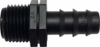 Переходник для шланга ECOTEC Aquarel, пластик, 16мм, 1/2", 1 шт