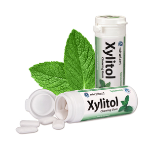 Жевательная резинка Miradent Xylitol со вкусом мяты, 30 шт