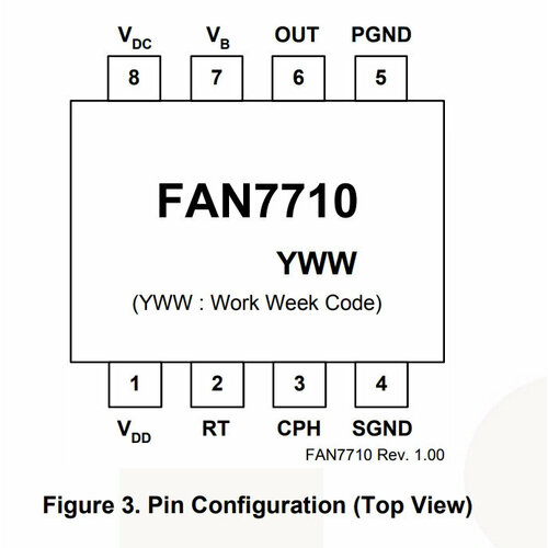 Микросхема FAN7710N