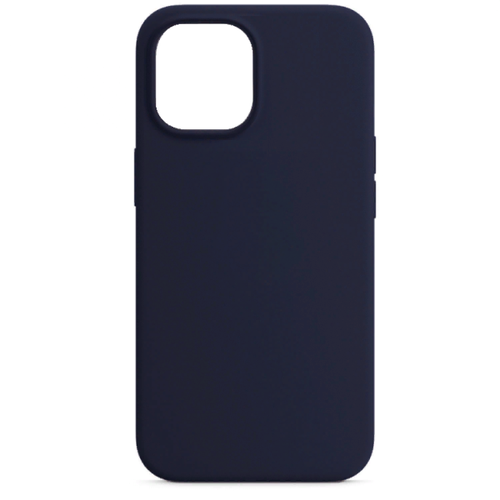 Накладка силикон Silicone Case для iPhone 14 Plus Темно-Синий чехол накладка для iphone 13 mini veglas silicone case nl закрытый темно зеленый 49