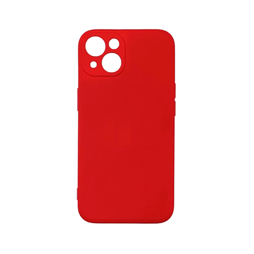 Накладка силикон для Apple iPhone 14 Pro с микрофиброй Red