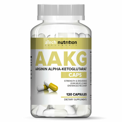 ATech Nutrition AAKG, нейтральный аргинин aakg atech nutrition premium 90 капсул